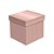 Caixa de Presente Cubo com Relevo Rose 17x17x17cm - Ref 13004178 Cromus - Imagem 1