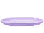 Bandeja Baixa Borda Perola Lilas Candy 20X13CM - Produfest - Imagem 2
