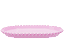 Bandeja Baixa Borda Perola Rosa Candy 20X13CM - Produfest - Imagem 2