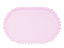 Bandeja Baixa Borda Perola Rosa Candy 20X13CM - Produfest - Imagem 1