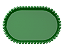 Bandeja Baixa Borda Perola Verde Bandeira 20X13CM - Produfest - Imagem 1