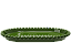 Bandeja Baixa Borda Perola Verde Bandeira 20X13CM - Produfest - Imagem 2