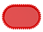 Bandeja Baixa Borda Perola Vermelho 20X13CM - Produfest - Imagem 1