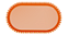 Bandeja Baixa Média Borda Perola Laranja 25x14CM - Produfest - Imagem 1