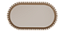 Bandeja Baixa Média Borda Perola Noz Moscada 25x14CM - Produfest - Imagem 1