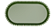 Bandeja Baixa Média Borda Perola Verde Oliva 25x14CM - Produfest - Imagem 1