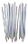 Canudo de Papel Furta Cor Prata com 12 Un - Silver - Imagem 2