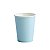Copo de Papel Liso Azul Bebe 270 Ml com 10 Un - Silver - Imagem 1