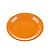 Prato de Papel Liso Laranja 18cm com 10Un - Silver - Imagem 1
