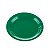 Prato de Papel Liso Verde Bandeira 18cm com 10Un - Silver - Imagem 1