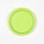 Prato de Papel Liso Verde Limão Citrus 18cm com 10Un - Silver - Imagem 1