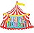 Balão Metalizado Formato Tenda Circo 71cm com 1 Unidade - Imagem 1