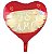 Balão Metalizado Coração Vermelho Te Amo Fundo Pincel 43cm - Imagem 1