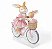 Coelha de Resina com Filhote na Bike 36cm - Ref 1099904 Cromus - Imagem 2