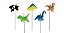 Velas de Dinossauros com 5 Unidades Sortidas - Silver - Imagem 1