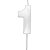 Vela de Aniversário Mini Design Número 1 Branco Perola Metalizado - Silver - Imagem 1