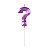 Vela de Aniversário Design Interrogação Roxo Metalizado - Silver - Imagem 1
