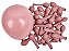 Balão de Látex 5 Polegadas Liso Redondo Rosa Chá com 50 Unidades - HAPPY DAY - Imagem 2