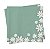 Guardanapo de Papel Decorado Verde com Margaridas Brancas 32x5x32,5cm com 20 Un - Ref 19001250 Cromus - Imagem 1