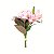 Ramalhete Flores Lírios, Camélias e Hortênsias Rosa 39cm 5 Hastes Toque Real - Ref 1093511 Cromus - Imagem 1