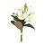 Ramalhete Flores Lírios, Camélias e Hortênsias Branco 39cm 5 Hastes Toque Real - Ref 1093512 Cromus - Imagem 1