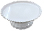 Bandeja Plástica Redonda Perola Branca 26cm - Produfest - Imagem 2