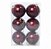 Bolas de Natal Brilho e Fosca 8cm Vinho - Ref 1085317 Cromus - Imagem 1