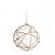 Bolas de Natal Branco Nevado Com Fio Juta 8cm com 6 Un - Ref 1923824 Cromus - Imagem 1