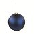 Bolas de Natal Tubo Azul Naval Fosca 8cm com 6 Un - Ref 1072357 Cromus - Imagem 1