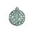Bolas de Natal Arabesco Verde Hortelã 8cm com 6Un - Ref 1205563 Cromus - Imagem 1