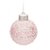 Bolas de Natal Rosa Candy com Pedrarias 8cm com 6Un - Ref 1923379 Cromus - Imagem 1