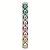 Bolas de Natal Tubo Rainbow Lisa 10cm com 8Un - Ref 1020203 Cromus - Imagem 1