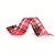 Fita Aramada de Natal Xadrez Vermelho 6,3x9,14cm - Ref 1751286 Cromus - Imagem 1