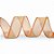 Fita Aramada de Organza Laranja 3,6cmX914cm - Ref 9279 Halley - Imagem 1