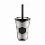 Copo com Tampa e Canudo 350ML Socker Futebol - Neoplas - Imagem 1