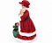 Boneco Mamãe Noel Com Vestido Veludo Vermelho Segurando Urso 45cm - Ref 1073025 Cromus - Imagem 3