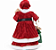 Boneco Mamãe Noel Com Vestido Veludo Vermelho Segurando Urso 45cm - Ref 1073025 Cromus - Imagem 4
