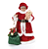 Boneco Mamãe Noel Com Vestido Veludo Vermelho Segurando Urso 45cm - Ref 1073025 Cromus - Imagem 1