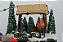 Cenário de Natal Vila de Árvores com Caminhonete Som e Luz 25x18cm - Ref 1068617 Cromus - Imagem 2