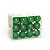 Bolas de Natal Fosca, Glitter, Brilho Verde Escuro cm com 24Un - Ref 1316132 Cromus - Imagem 1