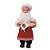 Boneco Papai Noel Cozinheiro Candycane Vermelho e Branco 33x15cm - Ref 1207302 Cromus - Imagem 1