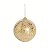 Bolas de Natal Dourada Açucarada 12cm com 2un - Ref 1069058 Cromus - Imagem 1