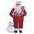 Boneco Papai Noel em Pé com Blusa de Trico Poá, Segurando Pirulito 45cm - Ref 1113459 Cromus - Imagem 1