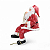 Boneco Papai Noel Sentado com Corda 60x34cm - Ref 1073020 Cromus - Imagem 2