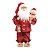 Boneco Papai Noel em Pé de Pijama Segurando Urso 45cm - Ref 1698468 Cromus - Imagem 1