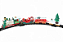 Trenzinho de Natal Para Árvores com Luz, Som e Movimento 44cm - Ref 1071853 Cromus - Imagem 5