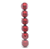 Tubo Bolas De Natal Vermelho Fosco 6cm com 8Un - Ref 3117074 Cromus - Imagem 1