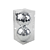 Bola de Natal Brilhante Disco Prata 12cm com 2 Un - Ref 1072766 Cromus - Imagem 2