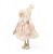 Boneca em Pé com Rosto de Resina e Vestido Rosa Claro 44cm - Ref 1031028 Cromus - Imagem 3
