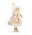 Boneca em Pé com Rosto de Resina e Vestido Rosa Claro 44cm - Ref 1031028 Cromus - Imagem 4
